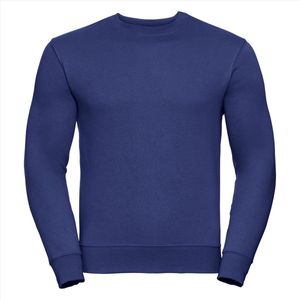 Russell Heren Sweatshirt Blauw Ronde Hals Regular Fit - L