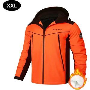Livano Skipak - SkiBroek - Skijas - Ski Suit - Wintersport - Heren - 2-Delig - Oranje - Maat M