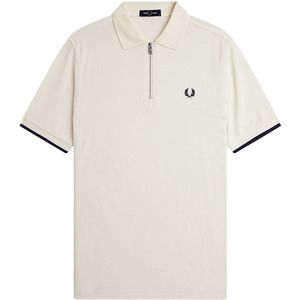 Fred Perry Crepe Pique Zip Neck Shirt