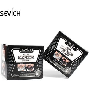 Baardverf Zwart - Haarverf zwart - Blackening Beard Shampoo - Baardshampoo - Baard verf zwart