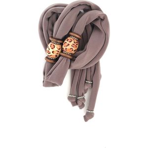 Birdini Veter - Kort - Casablanca - Taupe - geschikt voor Birdini Slipper met verwisselbare veters