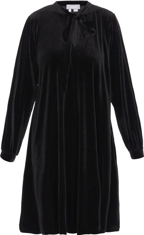 usha - Midi Dress - Zwart - Romantic Dress Collection