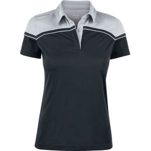 Cutter & Buck Seabeck Polo Dames 354429 - Zwart/Lichtgrijs - S