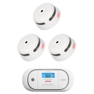 X-Sense Brandpreventieset - 3 Rookmelders en 1 Koolmonoxidemelder - 10 jaar batterij - 10 jaar sensor - Brandalarm en CO melder