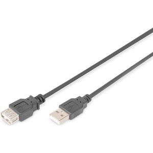 Digitus Usb 2.0 Verlengkabel [1X Usb-A 2.0 Stekker - 1X Usb 2.0 Bus A] 5 M Zwart