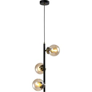 Design zwarte hanglamp 3-lichts - Lori