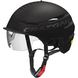 Cratoni Smartride zwart -helm speedpedelec 58-61 cm - NTA 8776 - bluetooth - app - richtingaanwijzers - SOS crash functie