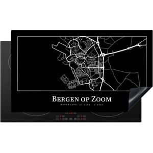 Inductie beschermer - Inductie Mat - Kookplaat beschermer - Stadskaart - Bergen op Zoom - Kaart - Plattegrond - Inductie beschermer - Inductie Mat - Kookplaat Beschermer - 91.2x52 cm - Afdekplaat inductie - Inductiebeschermer