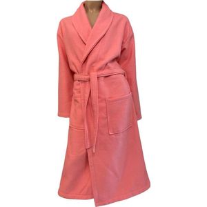 Romana Products Wafel - Badjas Gevoerd - Koraal - Maat XS - Kamerjas - Ochtendjas - Luxe Wellness - Comfortabel en Stijlvol - Voor Volwassenen - Man - Vrouw