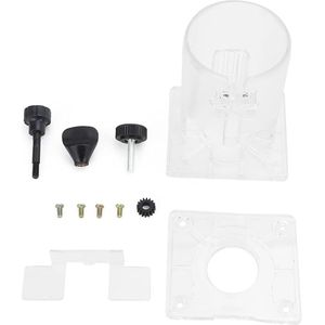 Router Base Plates + Trimmer Base, Transparent Plastic Accessories for Woodworking Trimmer with Adjustable Knob, Standard/Thickened for router base