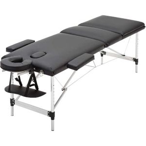 Happyment® Massagetafel - Aluminium massage bed - Verstelbaar & Inklapbaar - Behandeltafel - Black friday - Sinterklaas - Kerstcadeau
