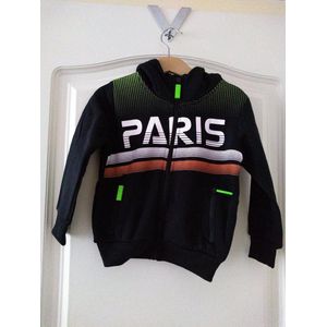 Jongens vest Paris zwart 92