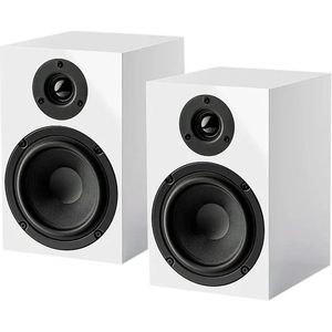 Pro-Ject Speaker Box 3E Boekenplank Speakers – Krachtig Geluid – Compact Ontwerp – Natuurlijke Klank - Wit