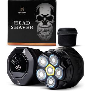 Skull Master - Scheerapparaat - Hoofd Kaal - Magnetische Scheerkop - 6 Koppen