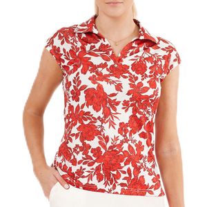 Func Factory dames Top Alice red flowers maat 40