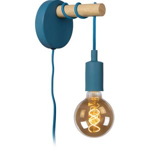 Lucide POLA - Wandlamp Kinderkamer - 1xE27 - Blauw