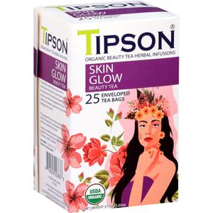 Tipson Organic Beauty SKIN GLOW Groene Thee in Zakjes 25 x 1,5 g