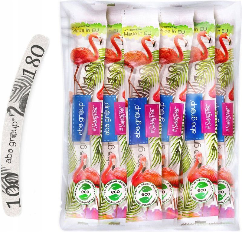 Aba Group - Professionele Nagelvijlset - Dubbelzijdige Nagelvijlen - 25 Stuks - Gradatie 100/180 - Gebogen Vorm