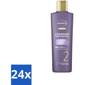 Andrélon – Conditioner – Pro Care Ceramide Thick & Full – 250 ml - Voordeelverpakking - 24 stuks