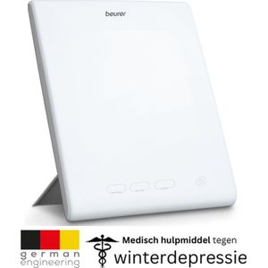 Beurer TL 45 Perfect Day Lichttherapielamp - Daglichtlamp - 3 Kleurtemperaturen instelbaar - Compact: 25 x 20 cm - Eenvoudig mee te nemen - LED - 10000 Lux (op 20 cm) - UV-vrij - 25 Watt - Incl. netadapter - Medisch gecertificeerd - 3 Jaar garantie