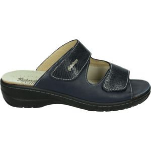 Hickersberger - 2172 - Dames slippers - Kleur: Blauw - Maat: 38