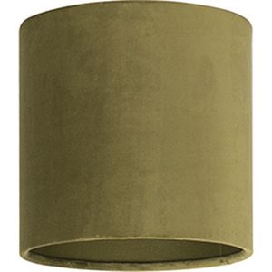 Uniqq Lampenkap velours / stof groen transparant Ø 18 cm - 15 cm hoog