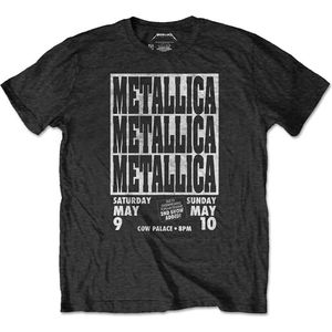 Metallica - Cow Palace Heren T-shirt - Eco - M - Zwart