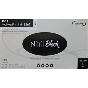 MaiMed - Nitril Handschoenen - Poedervrij - Maat L - 100 Stuks