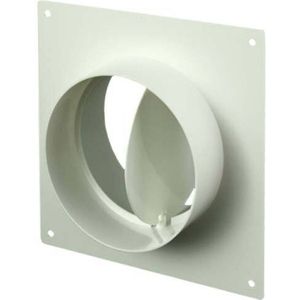 EUROPLAST - Wandflens - Kunststof - Wit - Voor Ronde Buissystemen 100mm