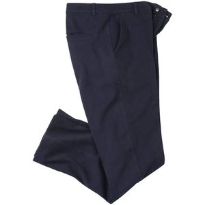ATLAS FOR MEN - Nachtblauwe stretch chino - Heren - Verkrijgbaar in grote maten - W28