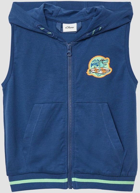 Hoodie - Mouwloos - Jersey - Met Vaste Capuchon - Voor Kinderen