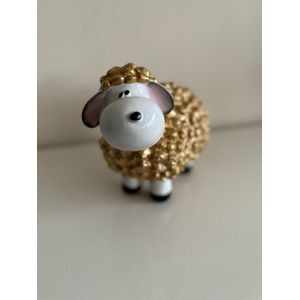 Goodyz- Boerderij dieren – Schaapjes – Leuke Lachende – Diverse afmetingen – Diverse kleuren - Goud - S