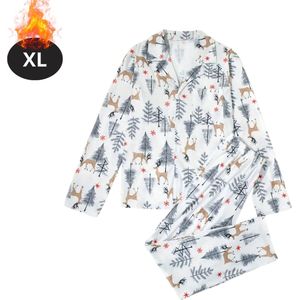 Nivard Kerst Pyjama - Heren - Kerstpyjama - Mannen - Slaapkleding Volwassenen - Set - Broek - Shirt - Christmas - Maat XL