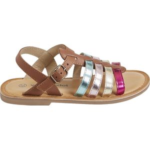 Vertbaudet - Lederen Sandalen - Multi-riem - Voor Meisjes - Kleuterschool Collectie