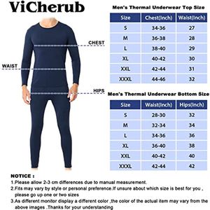 Ultrazacht thermisch ondergoed voor heren, fleecevoering, warme basislaag, 2 stuks
