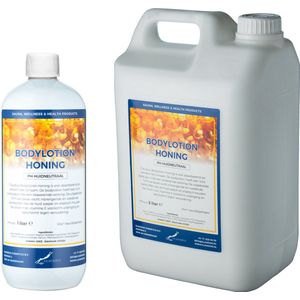 Bodylotion Honing 1 liter - hervulbaar + Jerrycan 5 liter navulling