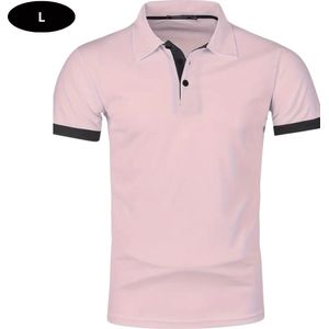 Bovista Golf Shirt Heren - T-shirt - Golfkleding - Golfen - Golf Accessoires - Polo Shirt - Roze - Maat XS