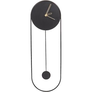 Beliani - SALVAN - Wandklok - Zwart - Staal
