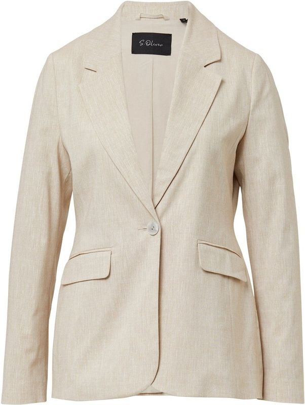 s.Oliver - Indoor-Blazer - Slim-Fit - Luxe Linnenmix