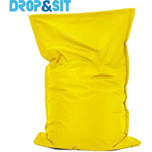 Drop & Sit zitzak - Geel - 100 x 150 cm - binnen en buiten
