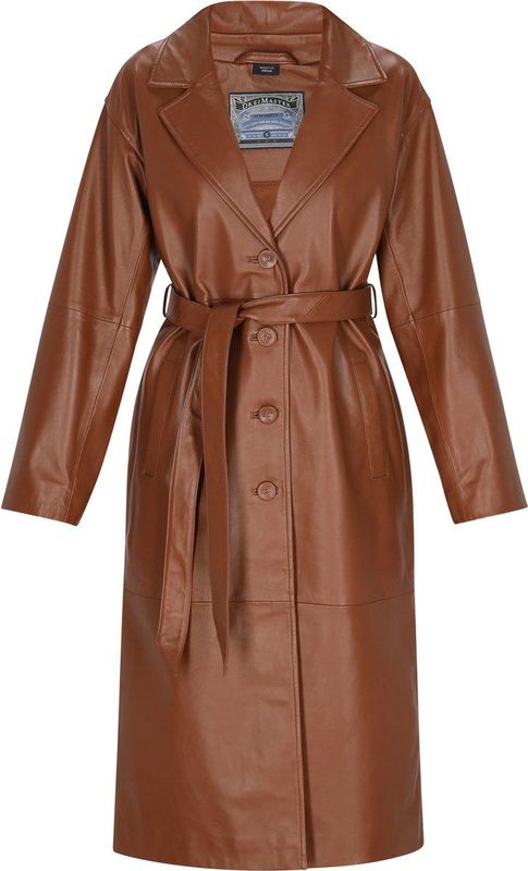 DreiMaster - Vintage Collection - Leren Jas - Lange Pasvorm