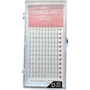 Lucky Lashes - Nepwimpers - 6D 11mm 0.07 D krul - Pre-Made Volume Fans – Russian volume – Pre-Made Fans- wimperextensions – wimper extensions