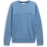 Tom Tailor Crewneck sweatshirt met structuurmix