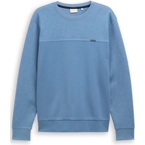 Tom Tailor Crewneck sweatshirt met structuurmix