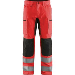 Blaklader High Vis broek met stretch 1585-1811 - High Vis Rood/Zwart - D128
