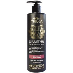 Triuga sulfaat vrij Ayurveda Shampoo - met Indiaas kruidencomplex - amla - bhringaraj - brahmi 500 ml