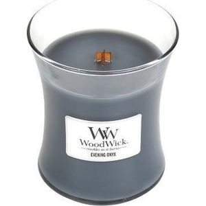 Woodwick Hourglass Medium Geurkaars - Evening Onyx