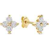 Isabel Bernard - Le Marais Audrey - Oorknopjes - 14 Karaat Goud - Zirkonia Stenen