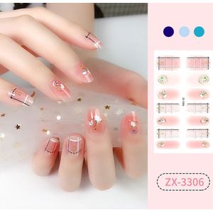 Prachtige nieuwe design NagelStickers/ 1 vel , 14 tips/ Manicure Nagel stickers / Nail stickers+Nagelvijlen