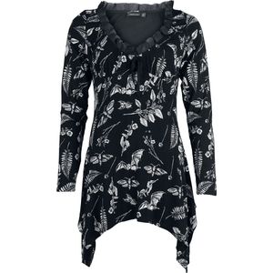 Jawbreaker - Herbal Bat Print Lange top - XXL - Zwart